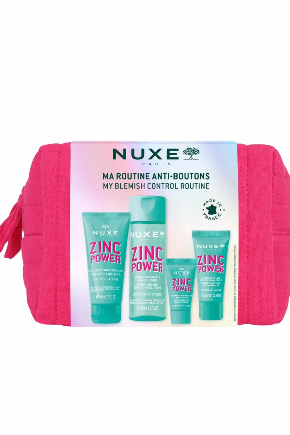 Outlet Nuxe Trousse ma Routine anti-boutons Zinc Power