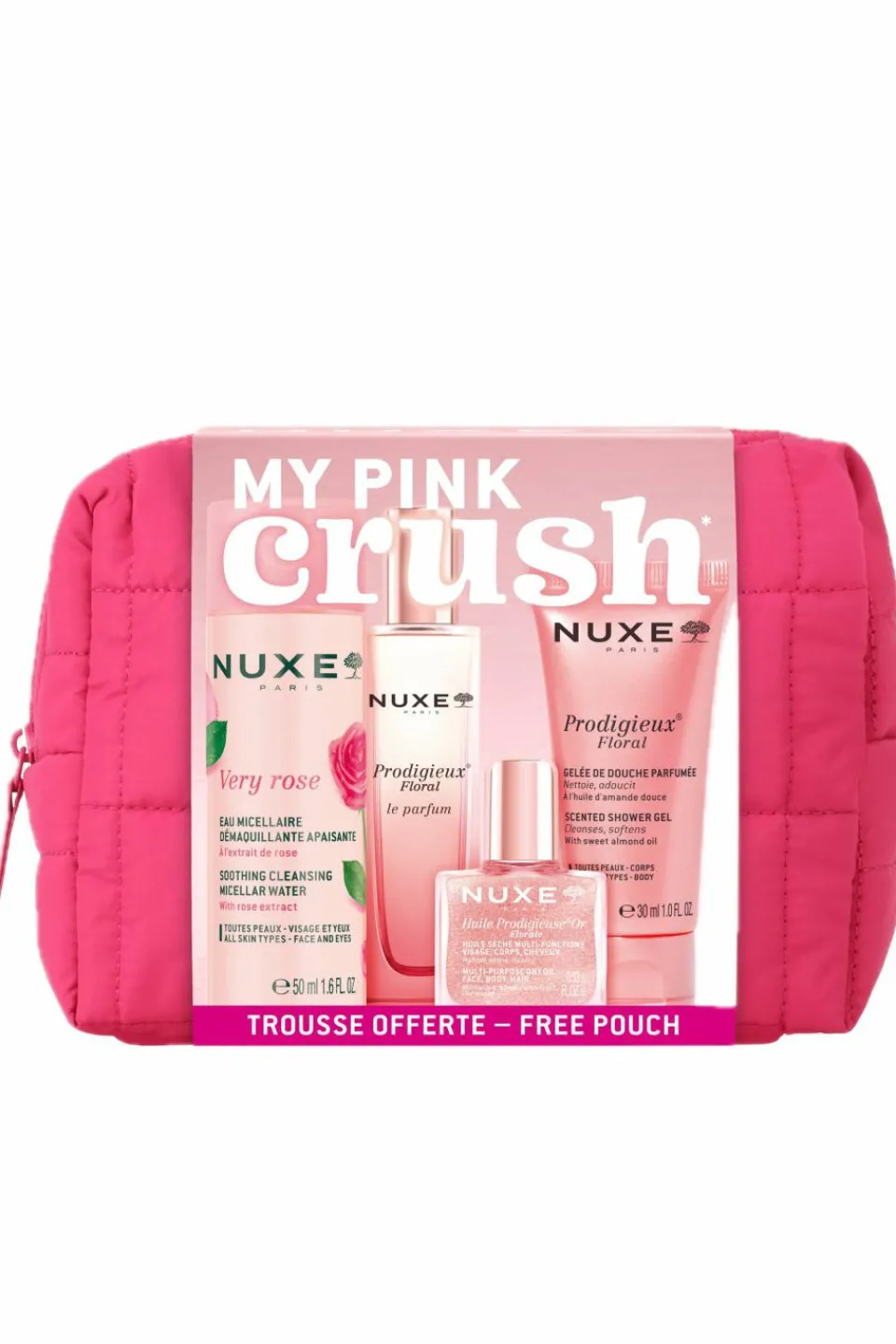 Clearance Nuxe Trousse rituel beauté Prodigieux® My pink crush