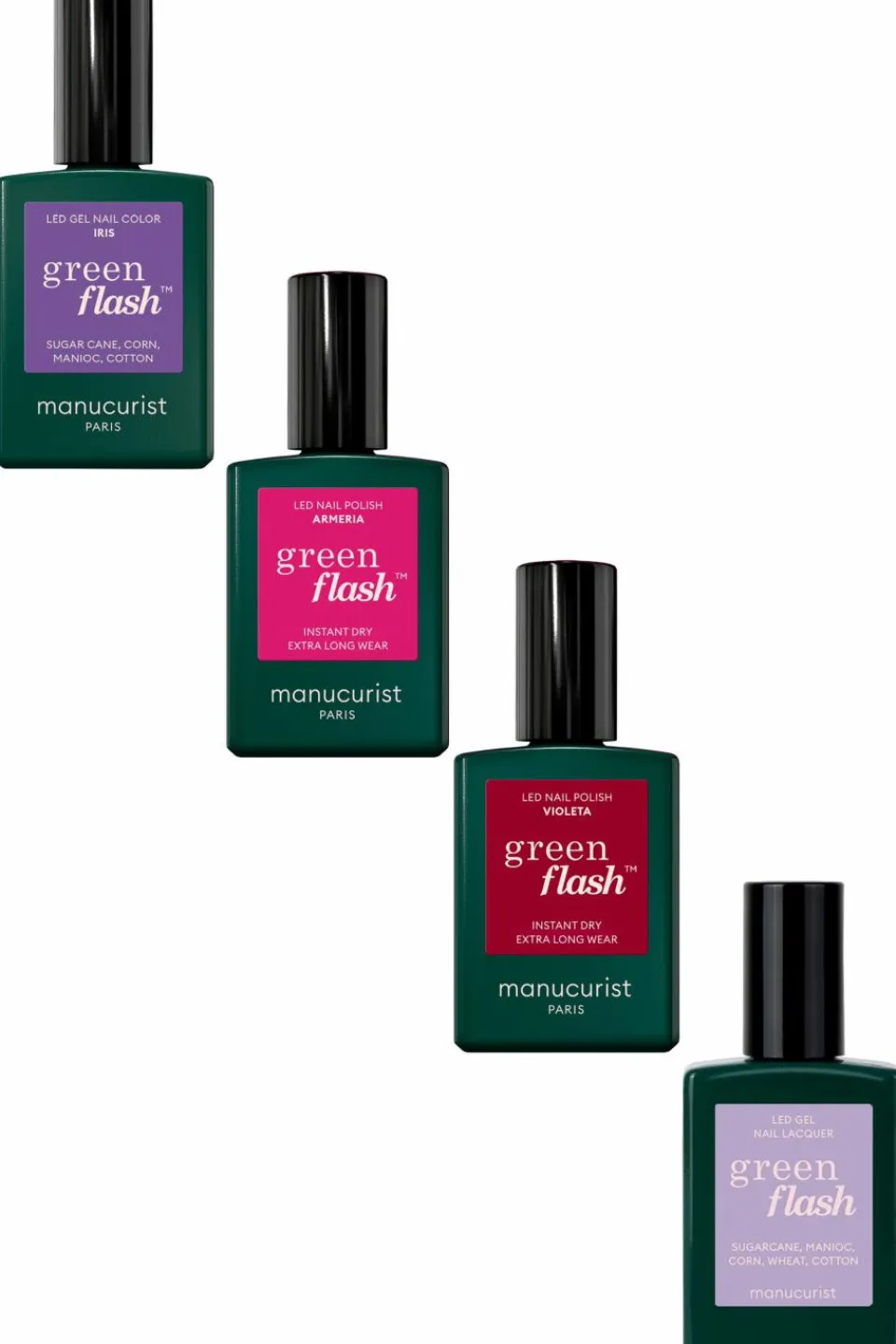 New Manucurist Vernis semi-permanent Green Flash Les violets