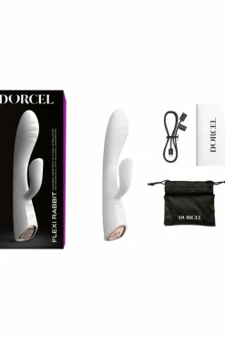 Hot Dorcel Vibromasseur chauffant Flexi Rabbit blanc